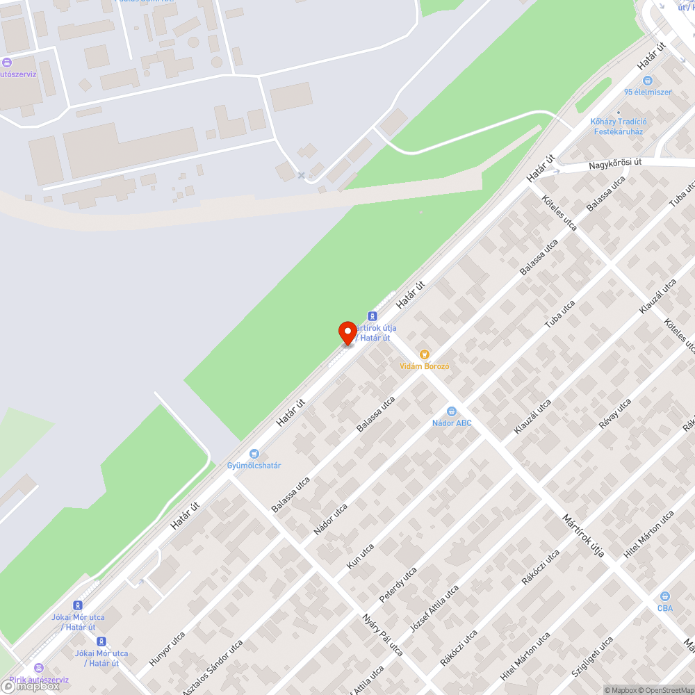 Tégla bejelentés helye