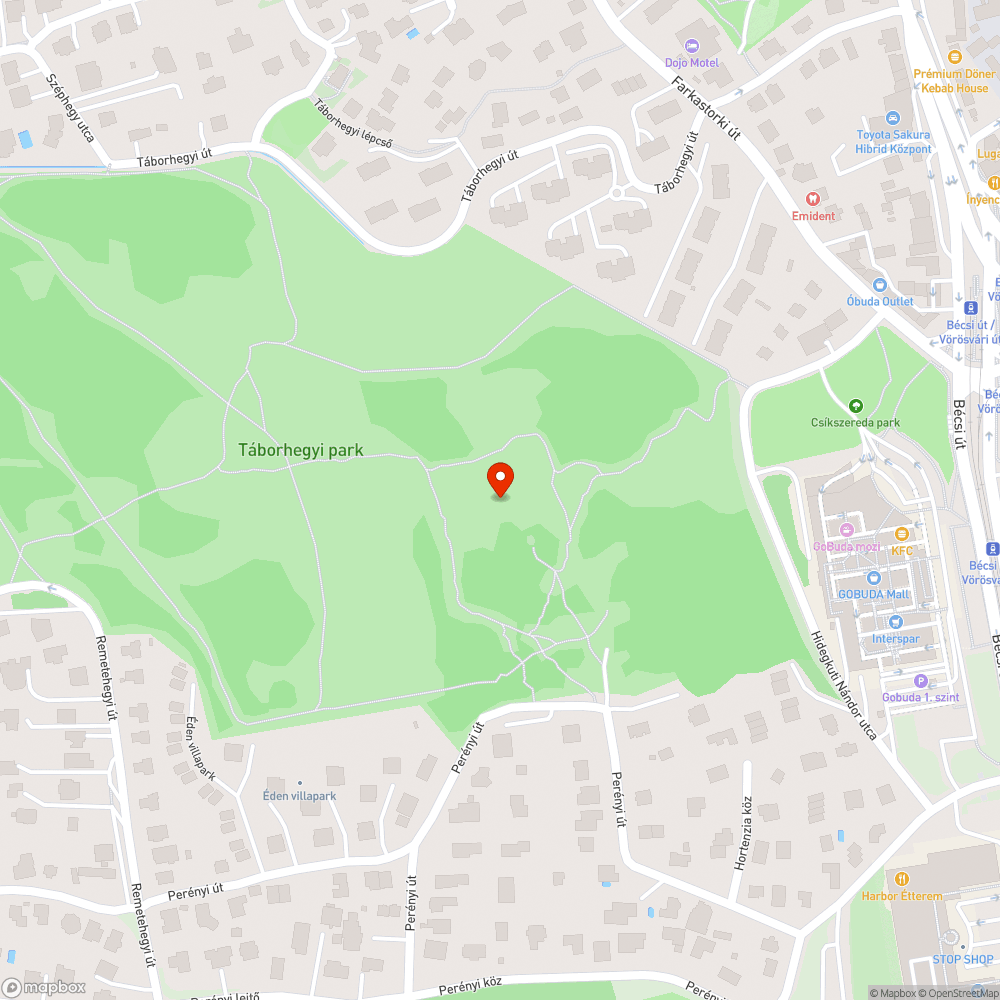 Egybefüggő szeméttenger a hegyoldalban (Táborhegy) bejelentés helye