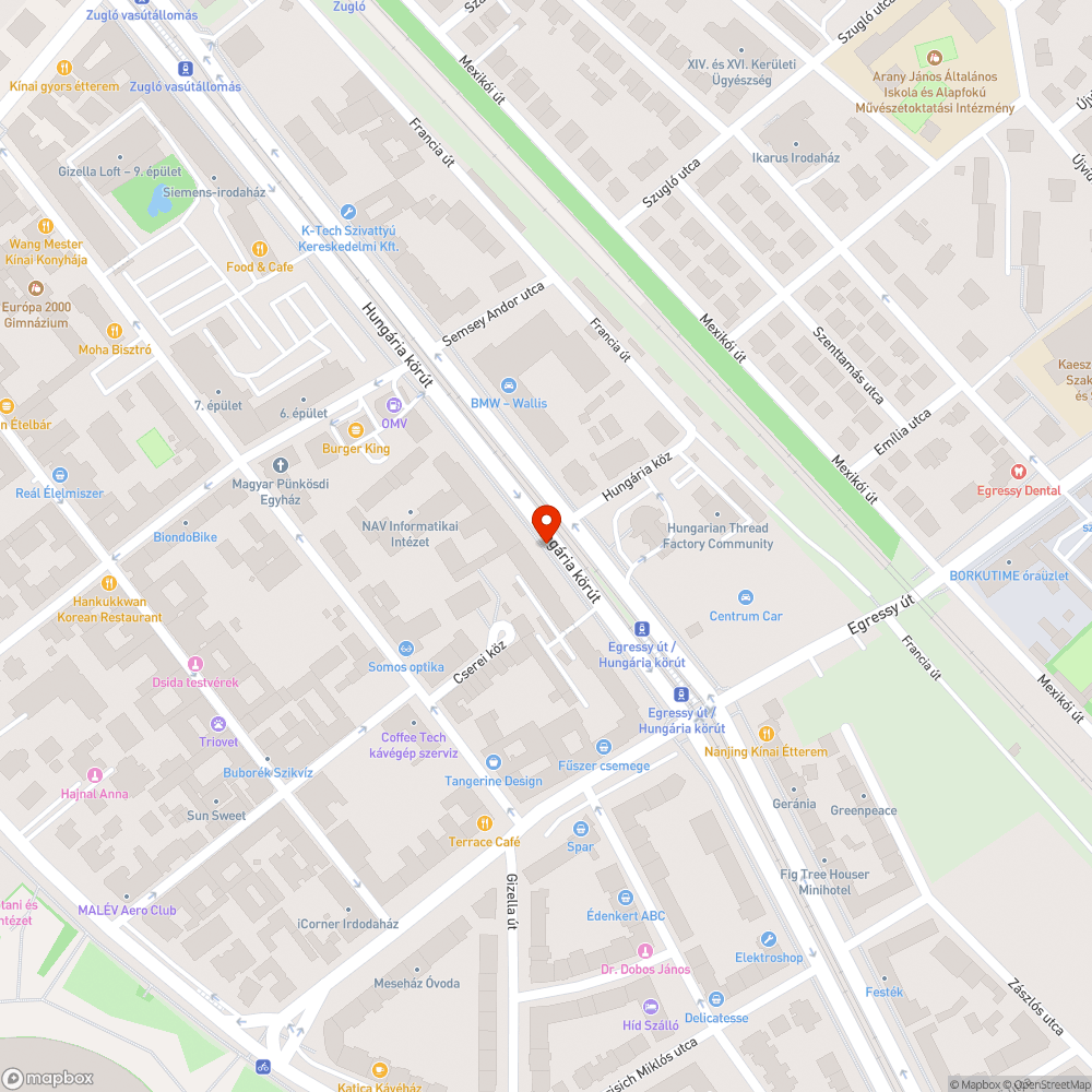 Hungaria korut bejelentés helye