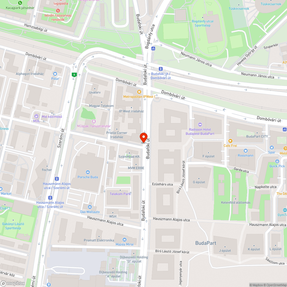 Égből pottyant betondarab bejelentés helye