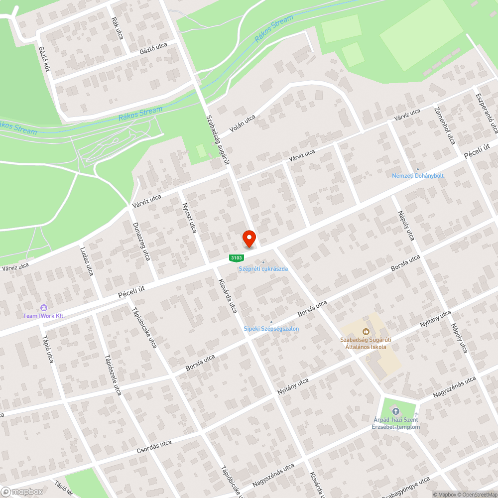 Jelzőgomb bejelentés helye