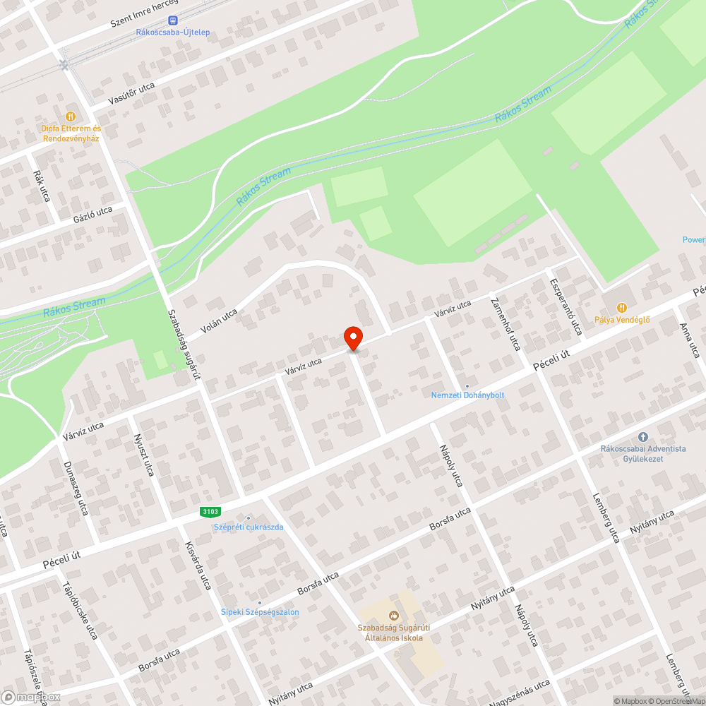 Vízelvezető rács bejelentés helye