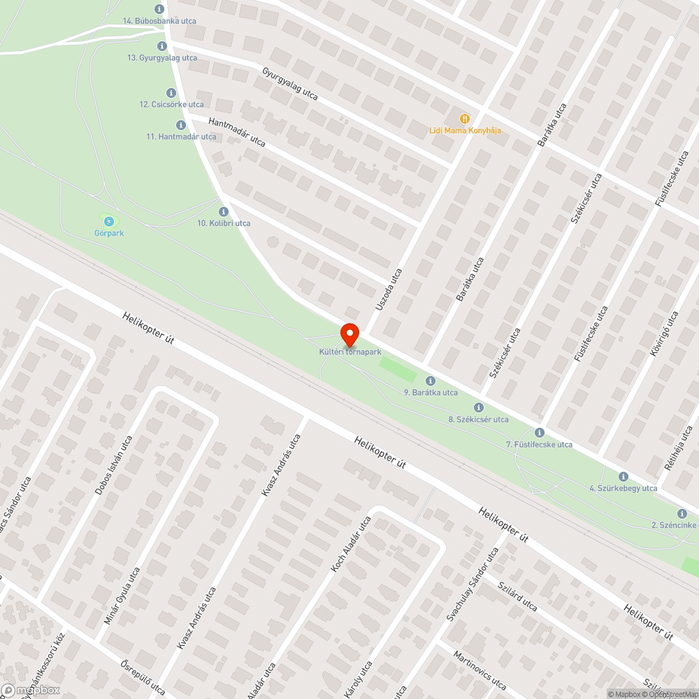 Kerékpár tároló hiánya bejelentés helye