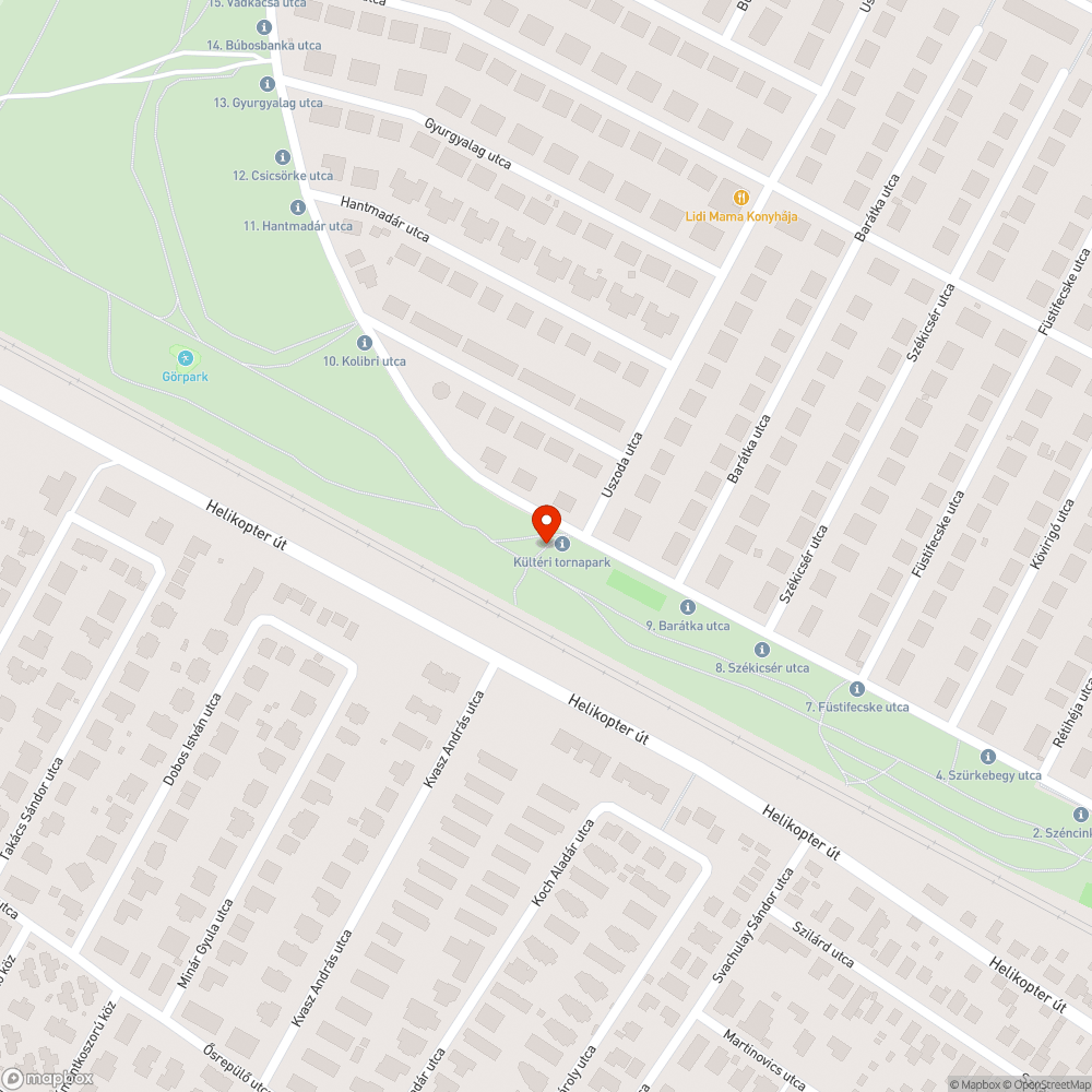 Kondigép bejelentés helye