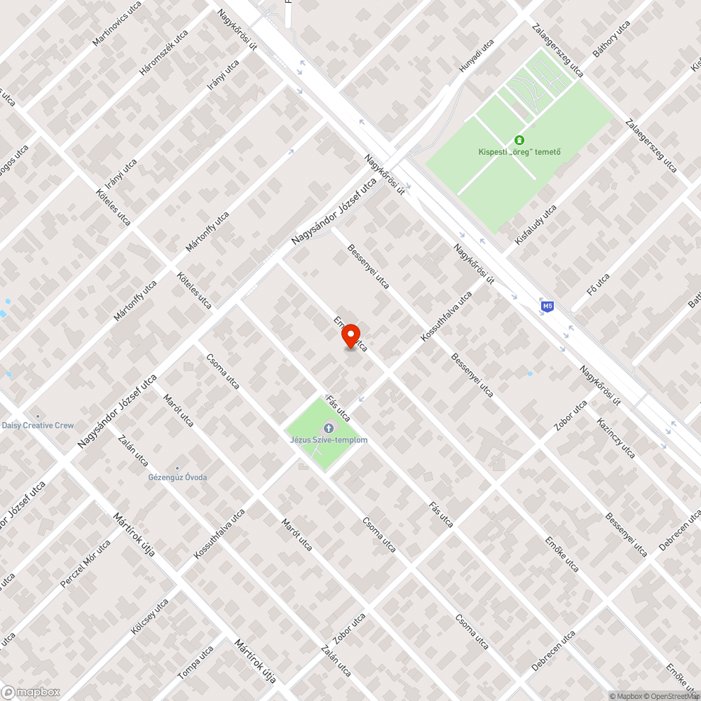 Kátyú az úttesten bejelentés helye