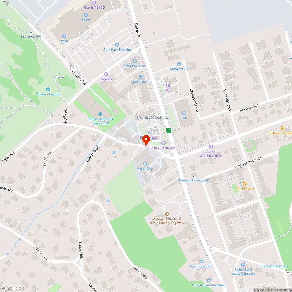 Áradás a Testvérhegyi lejtőn bejelentés helye