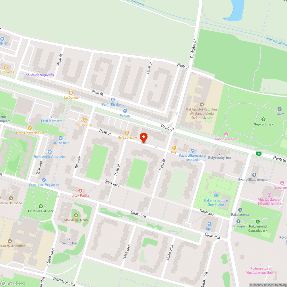 Törött beton tömb bejelentés helye