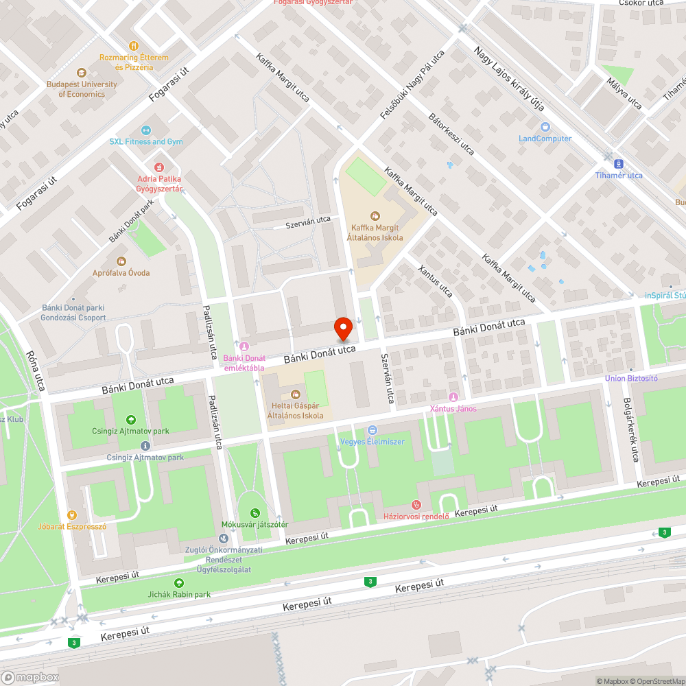 Pad bejelentés helye