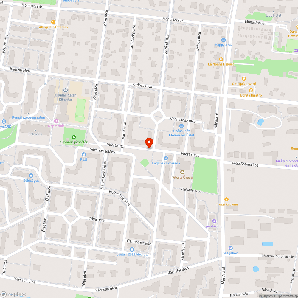 Kátyú bejelentés helye