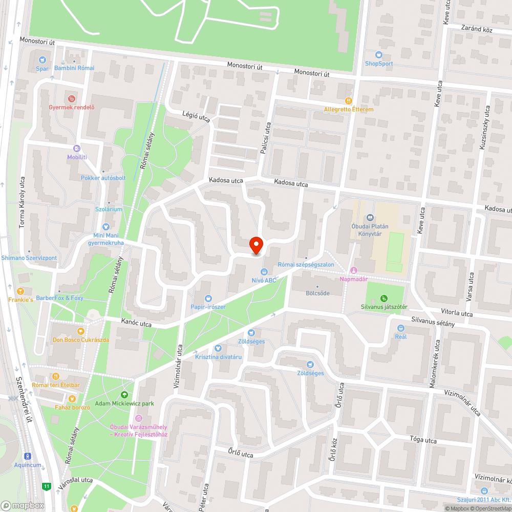 Kátyúk az Amiteátrum utcában bejelentés helye