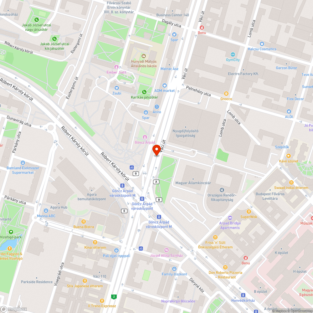 Kivágott parkolás gátló bejelentés helye