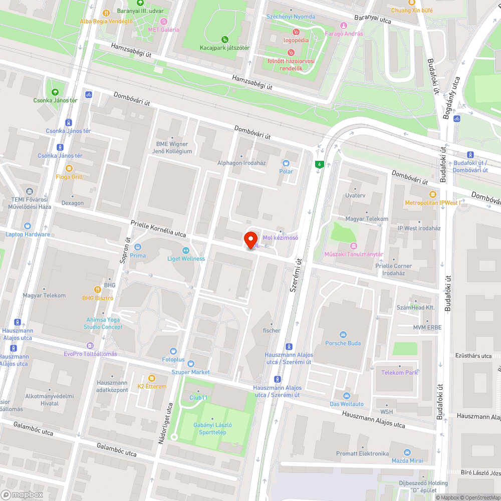 Elhagyott auto a XI. Prielle utcaban bejelentés helye