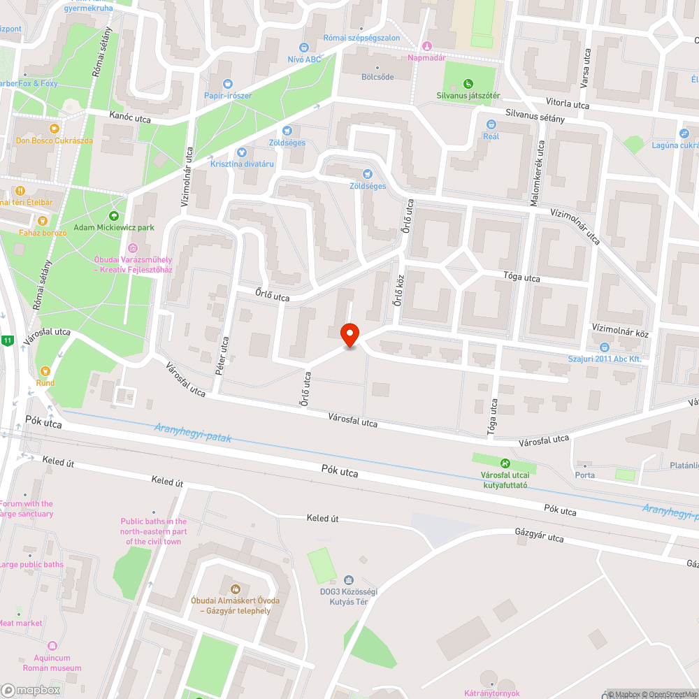 Szemét bejelentés helye