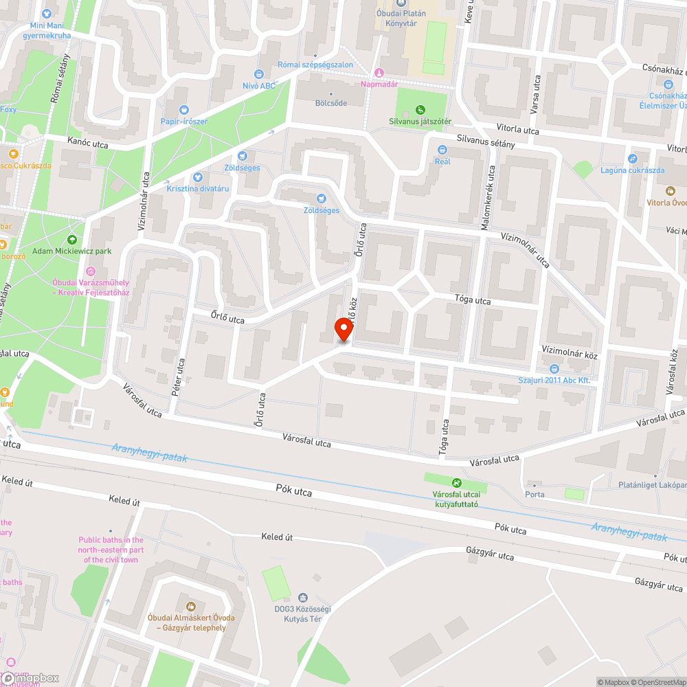 Hiányzó utcanévtáblák bejelentés helye