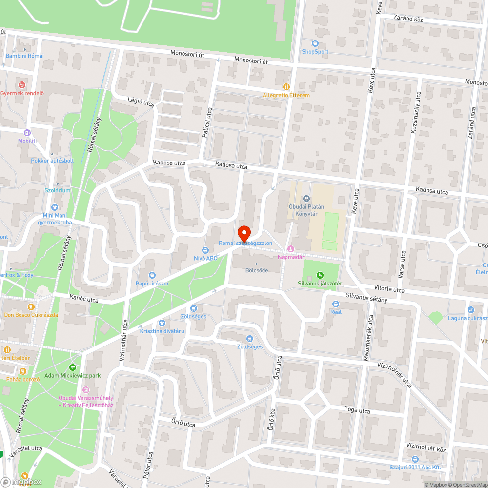 Betontömb bejelentés helye