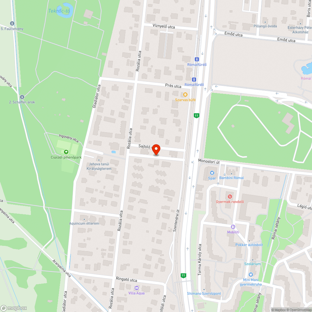 Kátyú bejelentés helye