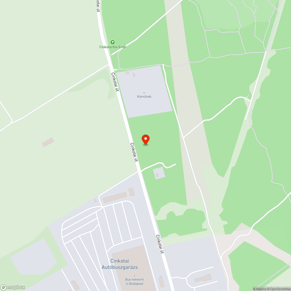 Cinkotai út bejelentés helye