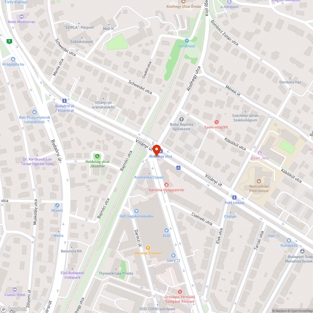 autós-gyalogos takarásban egymás elől, akadályozott látási viszonyok bejelentés helye