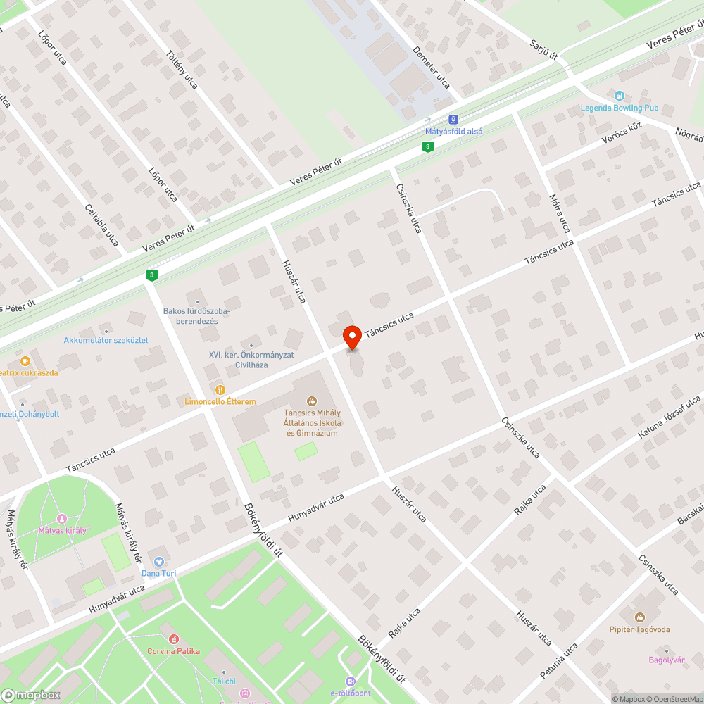 “Elhagyott” szemét bejelentés helye