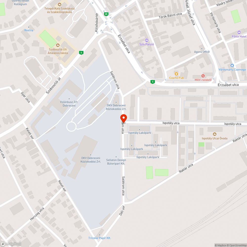 Kapaszkodó bejelentés helye