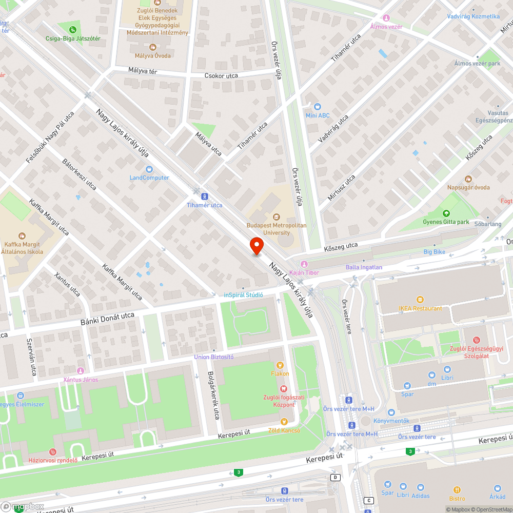 Feldöntött közműszekrény bejelentés helye