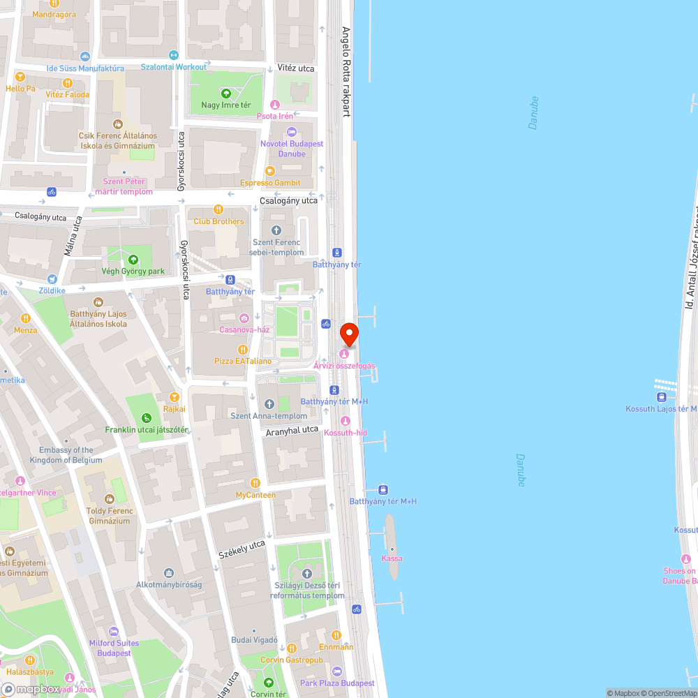 Budai alsó rakpart járda hibája bejelentés helye