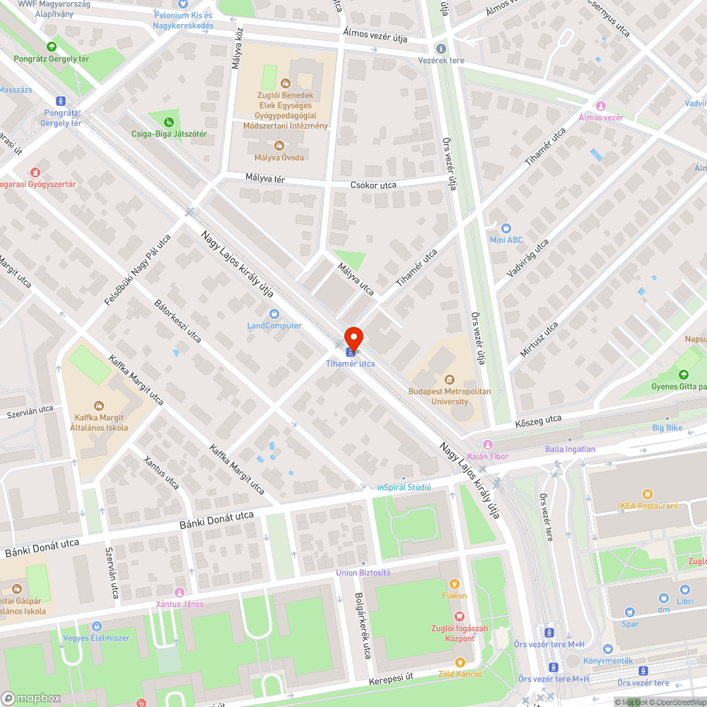 Fedlap bejelentés helye