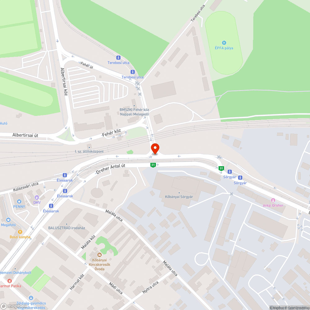 Graffitis fal bejelentés helye