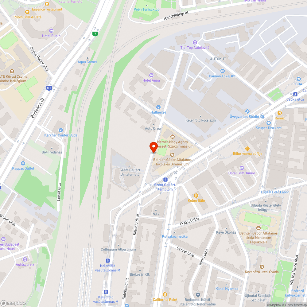 Elhagyott autó bejelentés helye