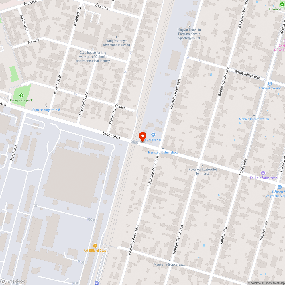 Szemét bejelentés helye