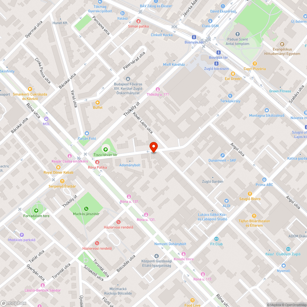 kátyú bejelentés helye