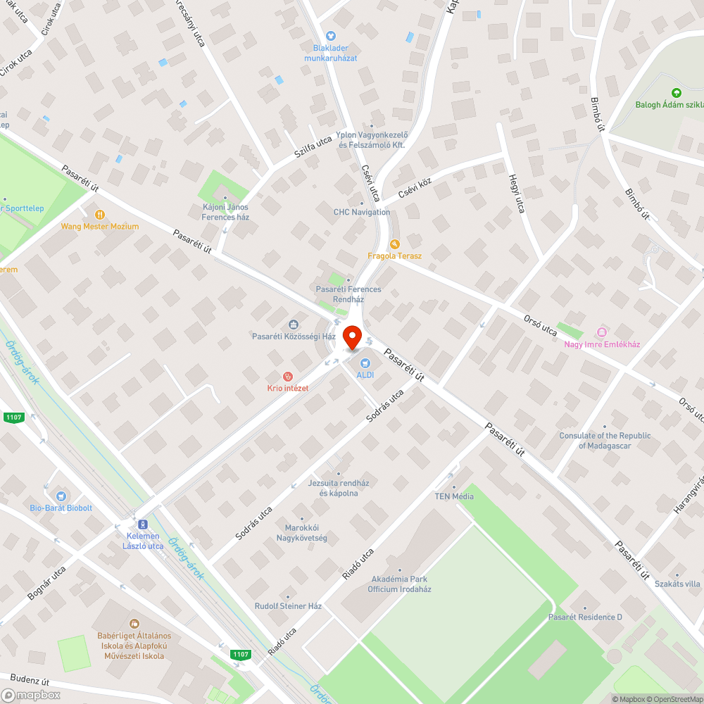 Megrongálódott korlát bejelentés helye