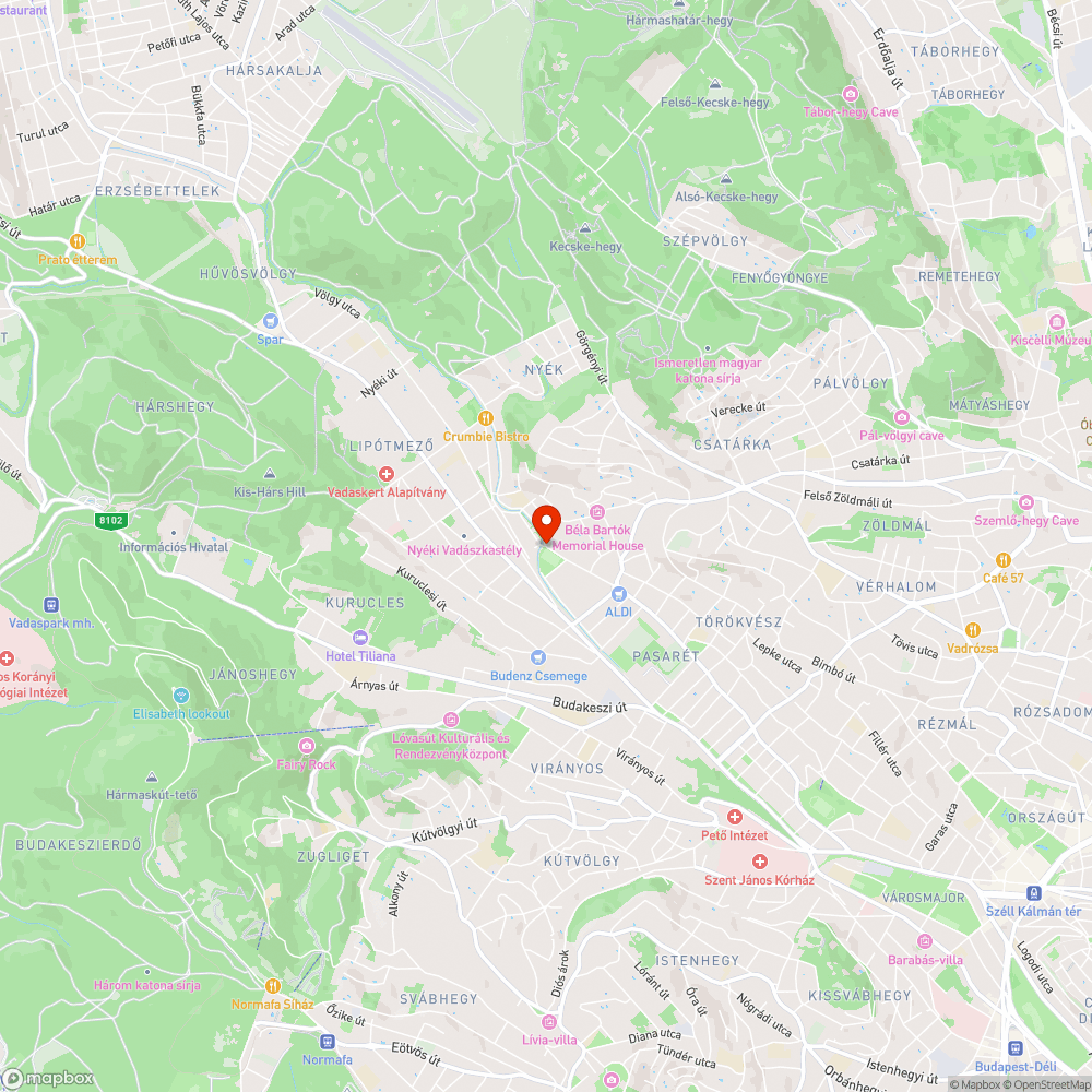 Kátyú bejelentés helye