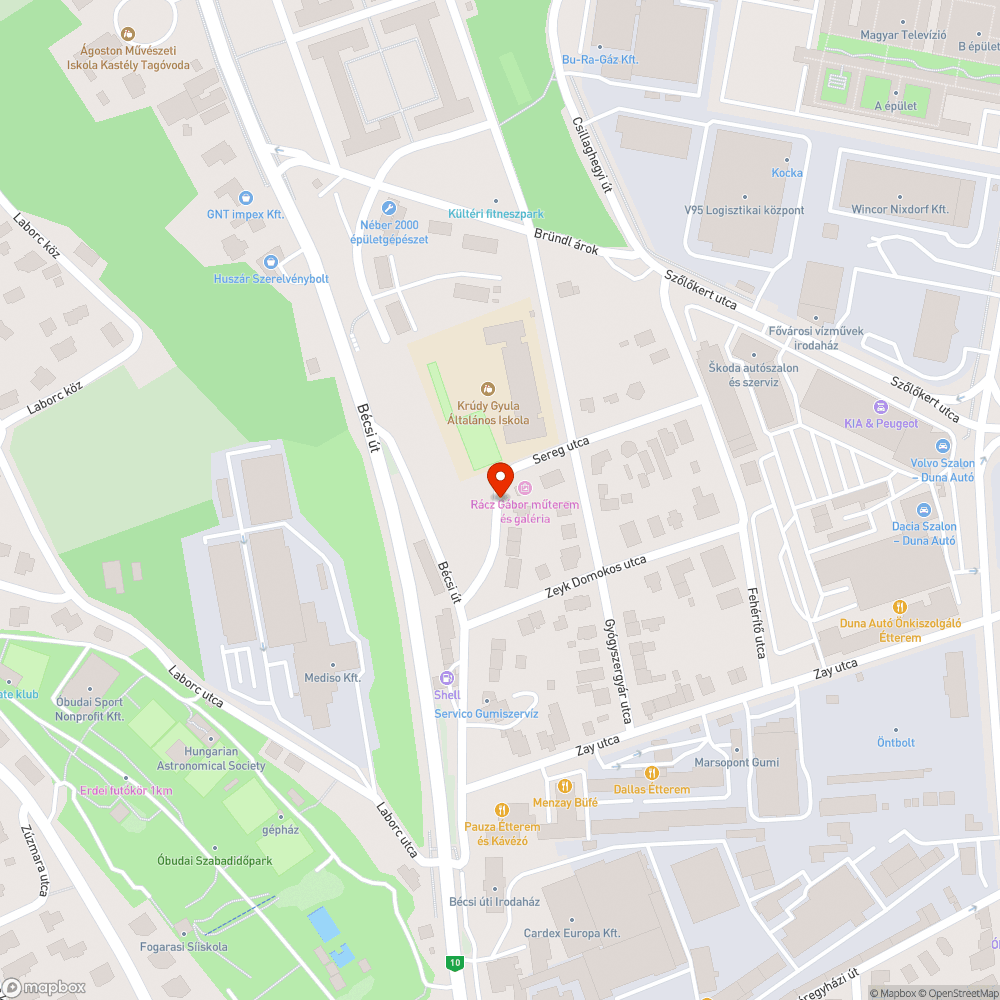 Kátyú az úton bejelentés helye