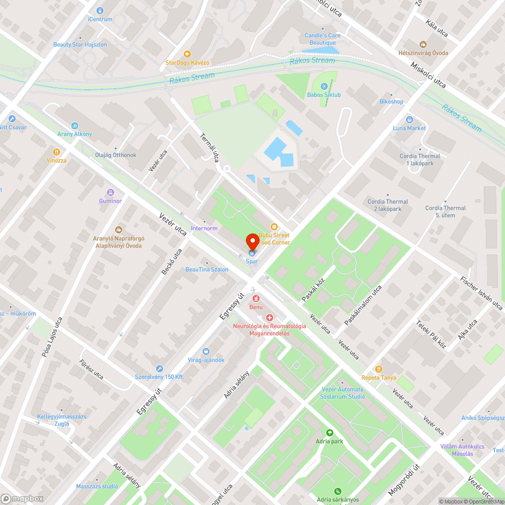 Elhagyott autó bejelentés helye