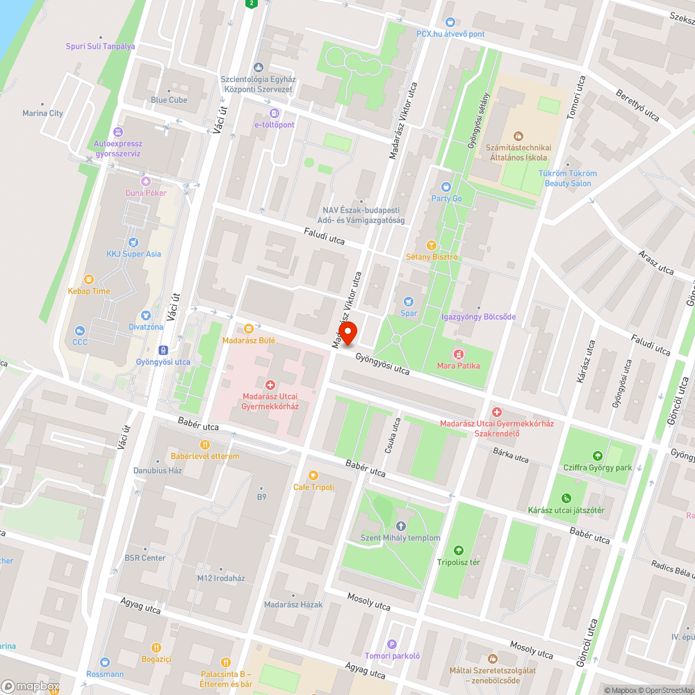 beszakadt járda bejelentés helye