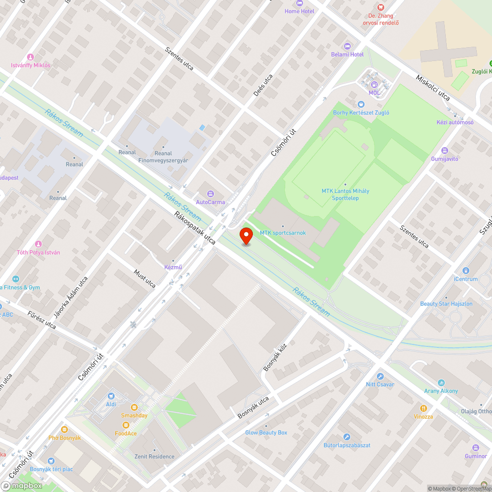 Elhagyott lakókocsi bejelentés helye