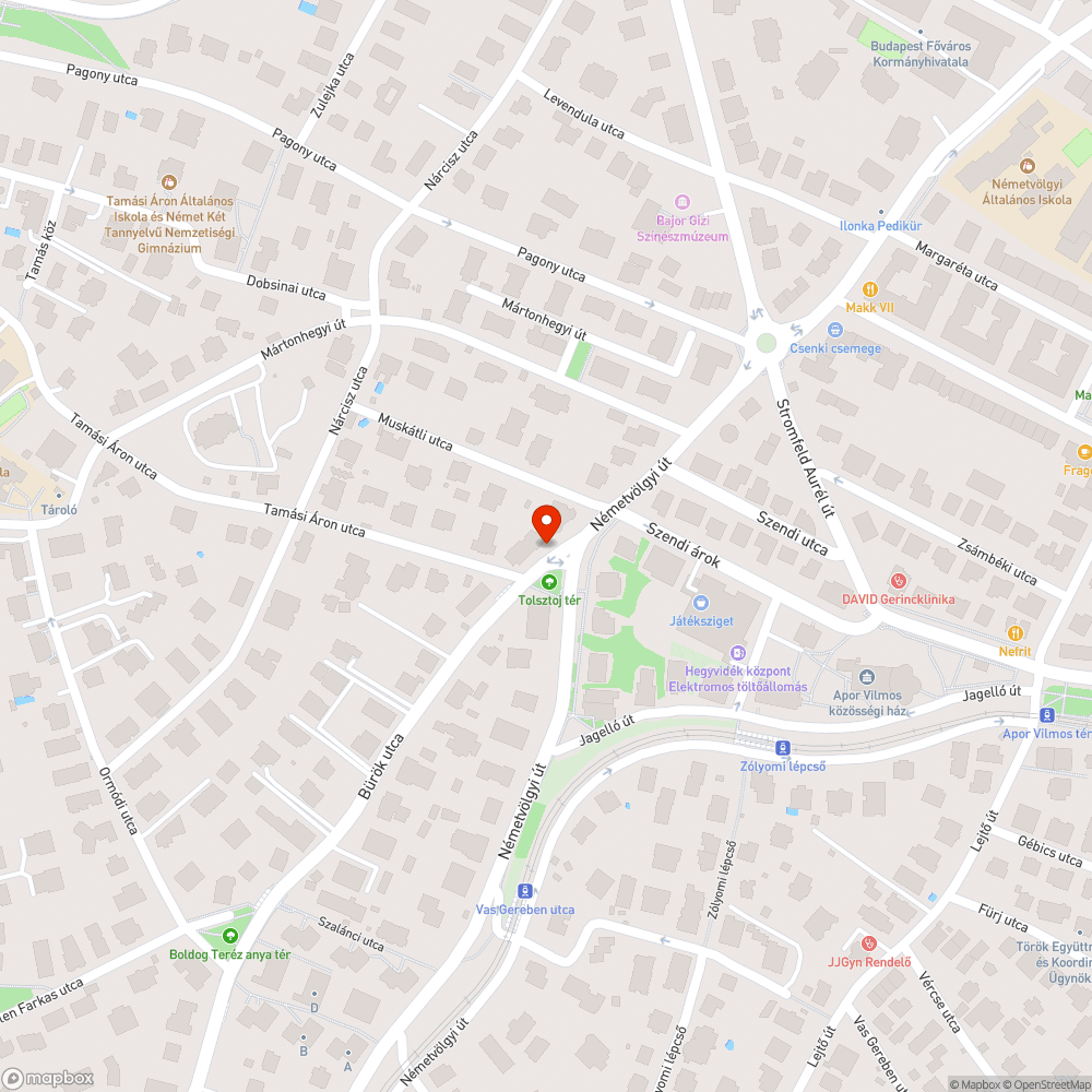 Megtévesztő "gyalogos átkelő" bejelentés helye