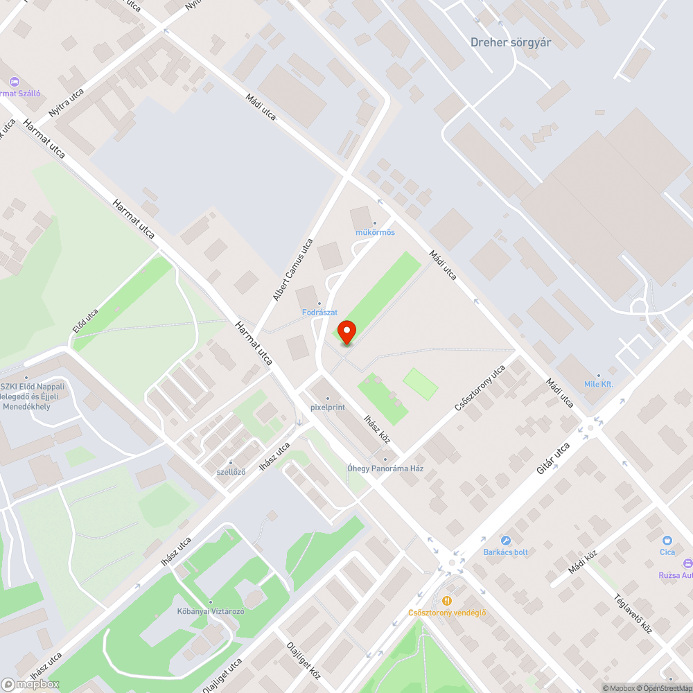 Hiányos padok bejelentés helye