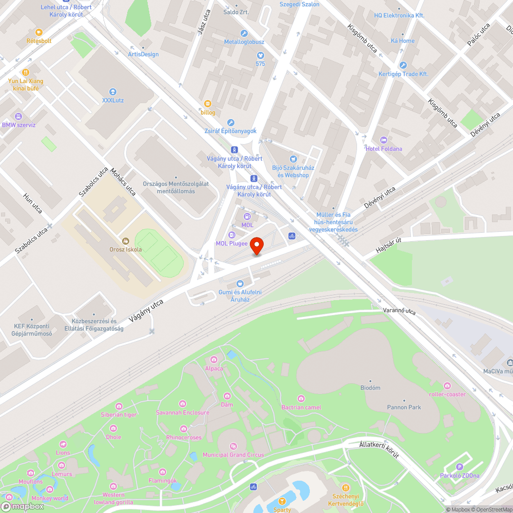 Graffitis váró bejelentés helye