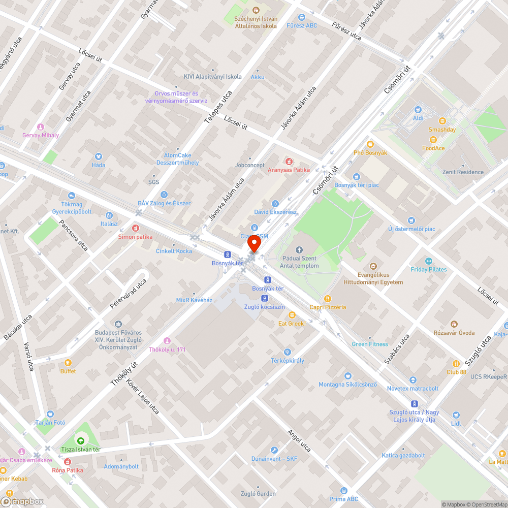 Szétesett közműdoboz bejelentés helye