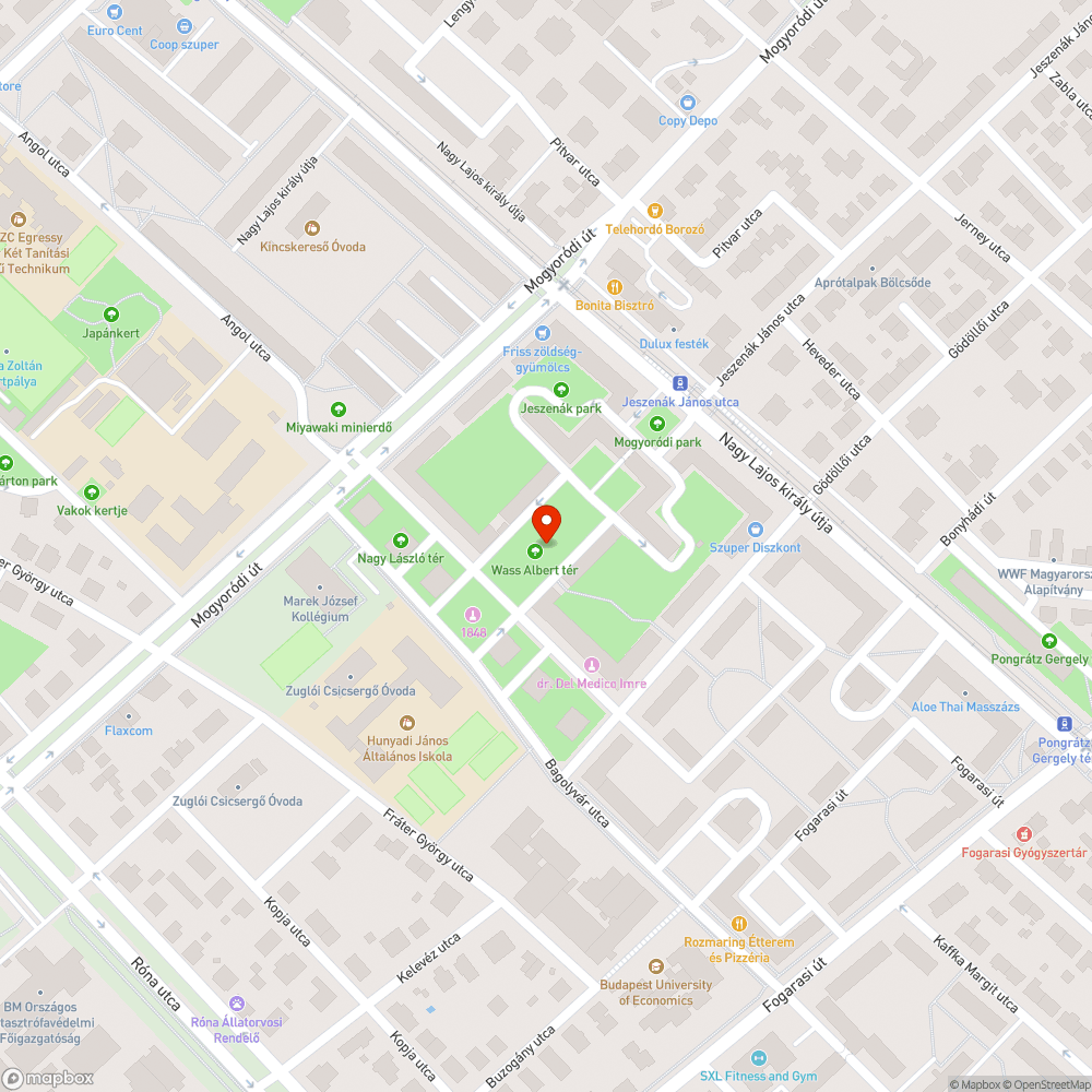 Hiányzó járda bejelentés helye