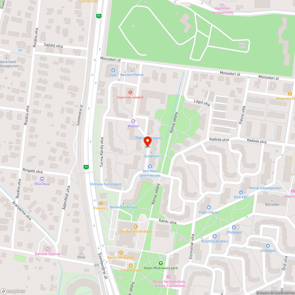 Kiszáradt fa bejelentés helye