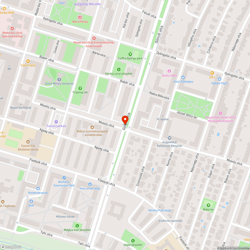 Szemétkupac Göncöl utcában bejelentés helye