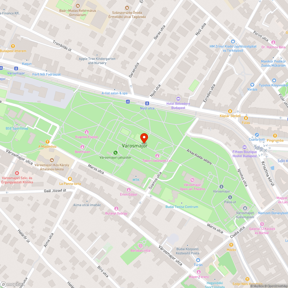 Kapcsolható reflektorok a városmajori sportpályán bejelentés helye