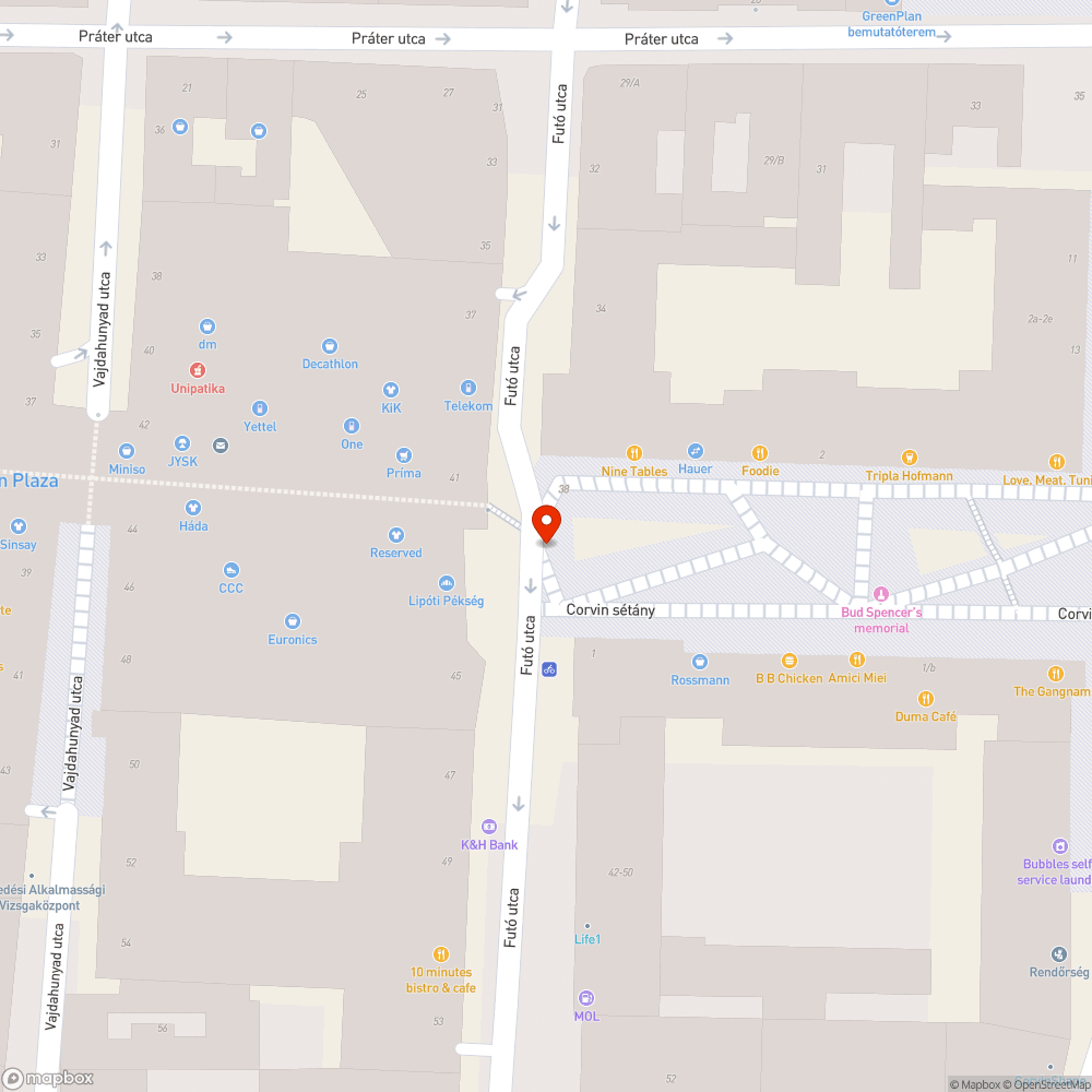 kövezet bejelentés helye