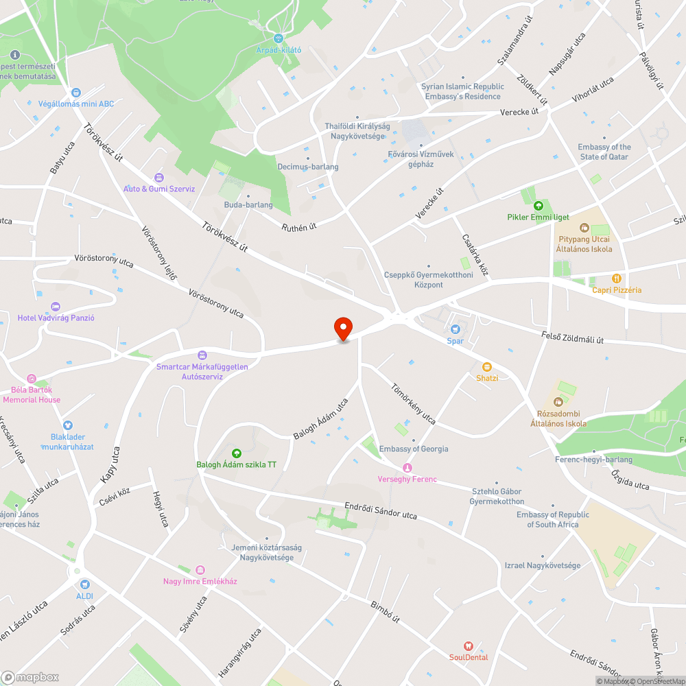 Buszsáv bejelentés helye