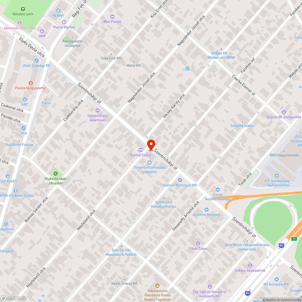 Festés bejelentés helye