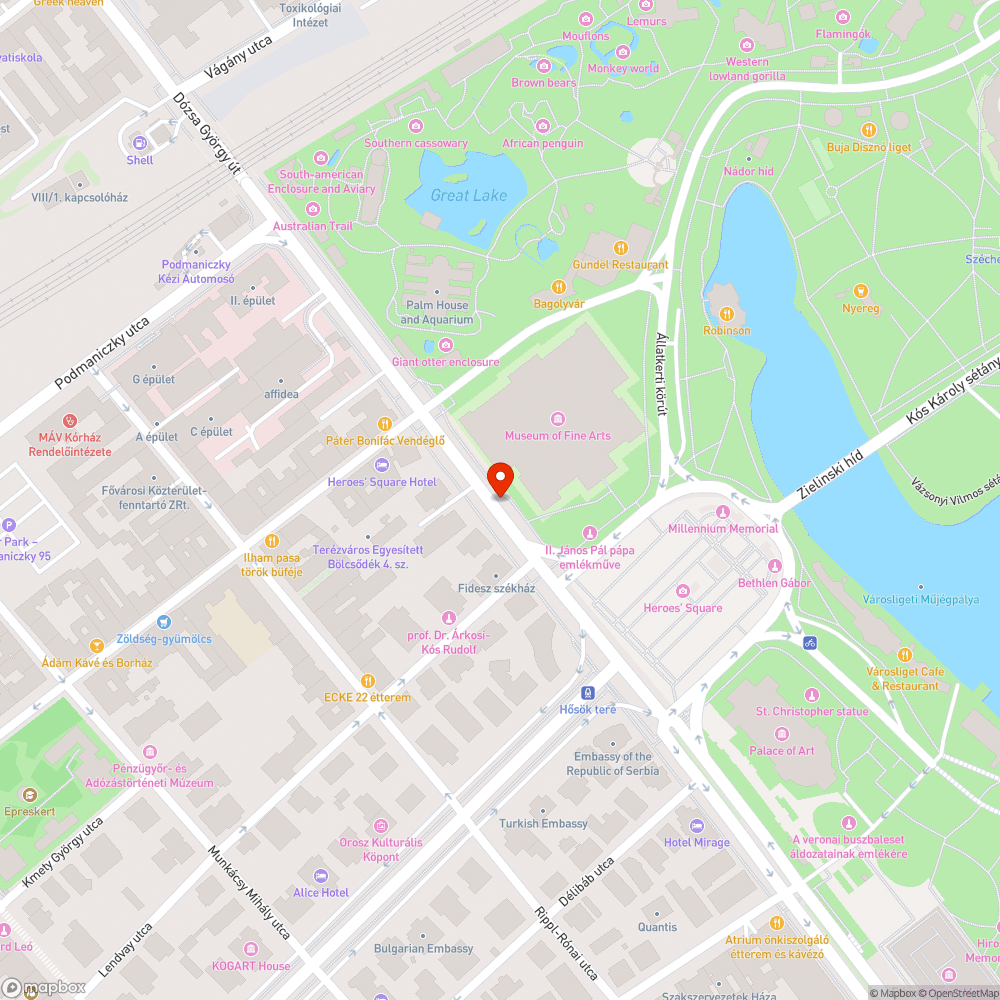 Buszmegálló a kerékpárúton bejelentés helye