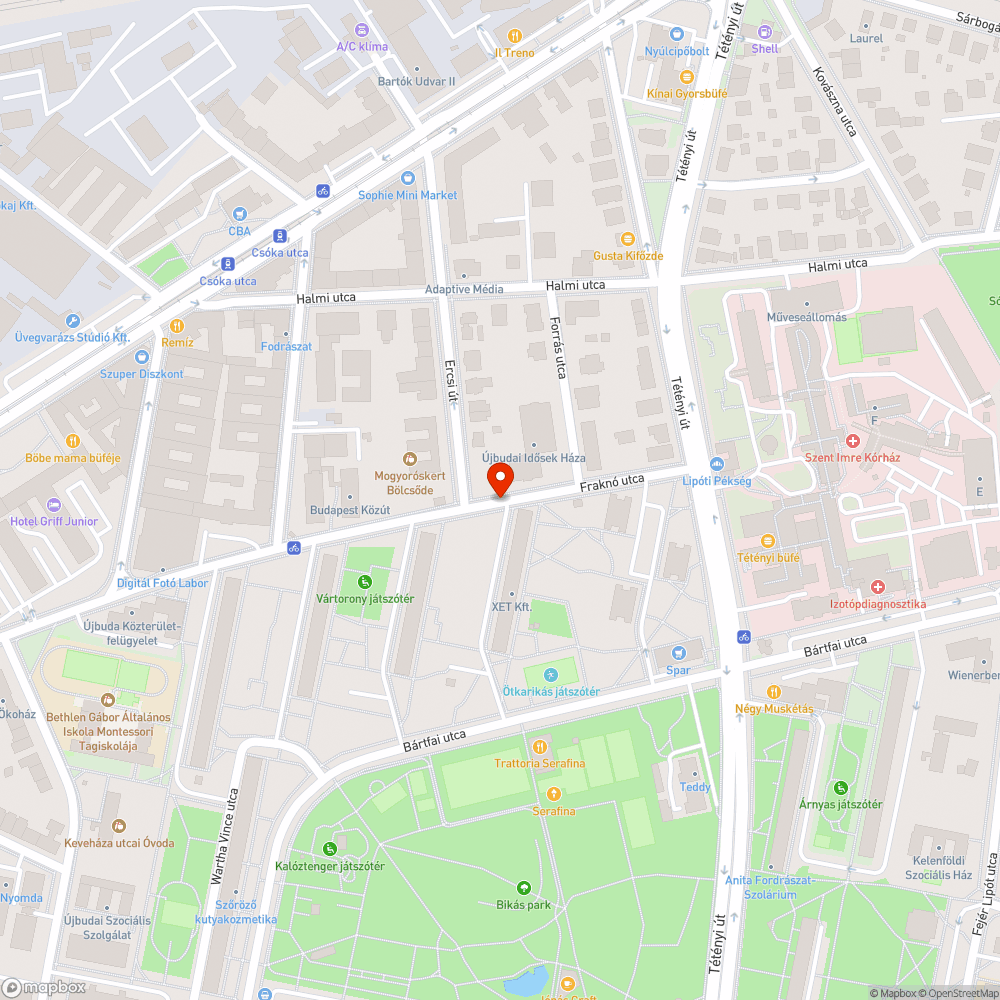 Elhagyott autó bejelentés helye